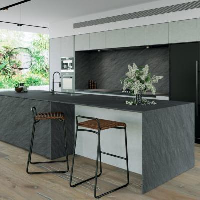 Carbon Grey Satinato Taglio Kitchen